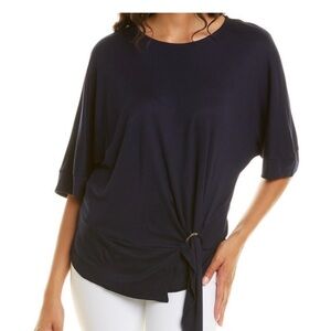 Ted Baker Navy Women's Blouse with Tie Detail US size 6